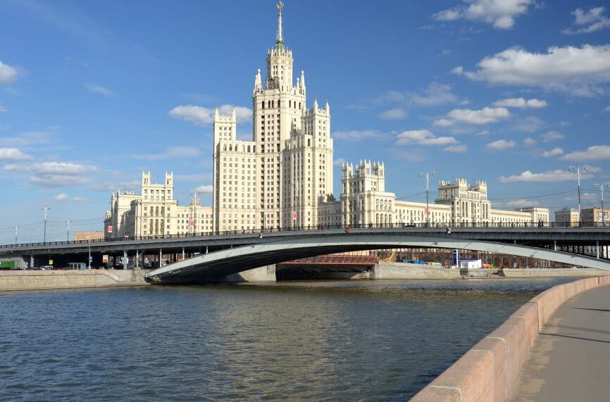 Картина на холсте Москва река, арт hd1611801